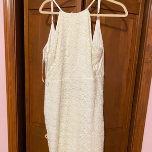 Mid length white dress!